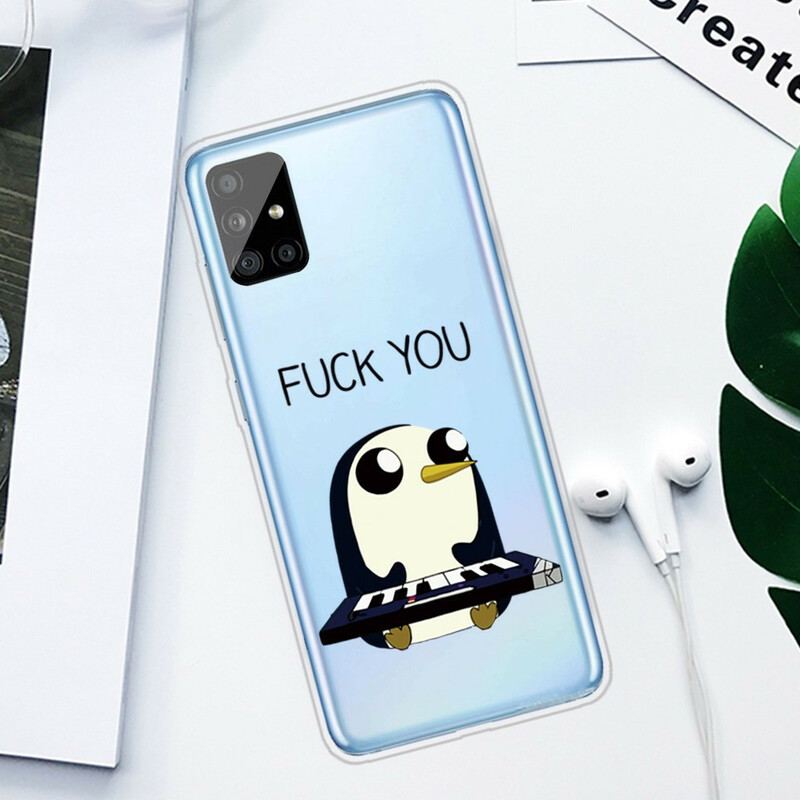 Capa De Celular Para Samsung Galaxy A51 Pinguim Vai Se Foder