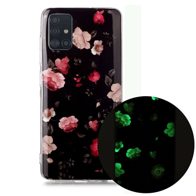 Capa De Celular Para Samsung Galaxy A51 Série Floral Fluorescente