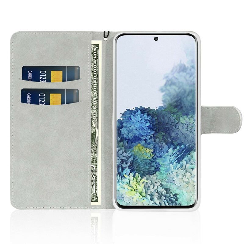 Capa De Couro Para Samsung Galaxy A51 Lantejoulas Design S