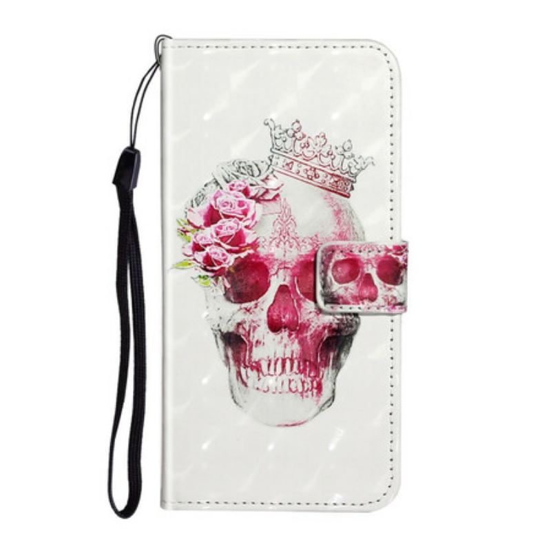 Capa Flip Para Samsung Galaxy A51 Caveira Real