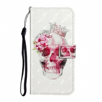 Capa Flip Para Samsung Galaxy A51 Caveira Real