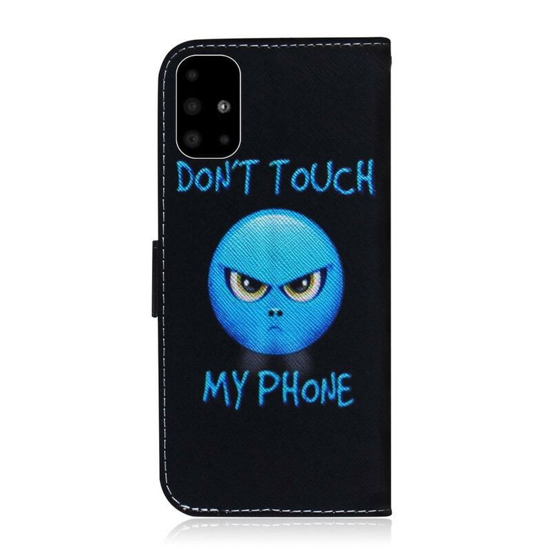 Capa Flip Para Samsung Galaxy A51 Emoji Telefone