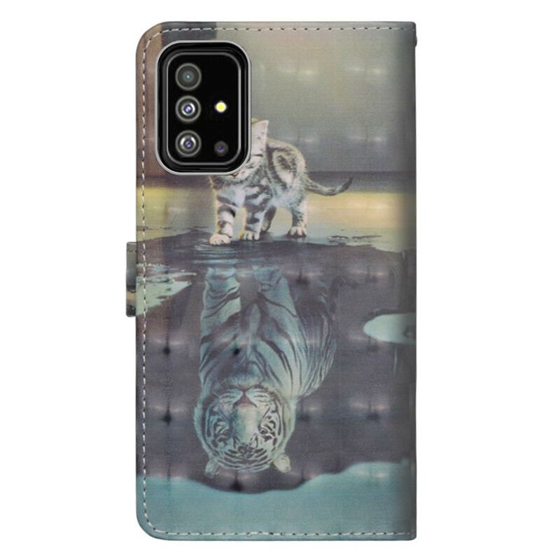 Capa Flip Para Samsung Galaxy A51 Ernesto O Tigre