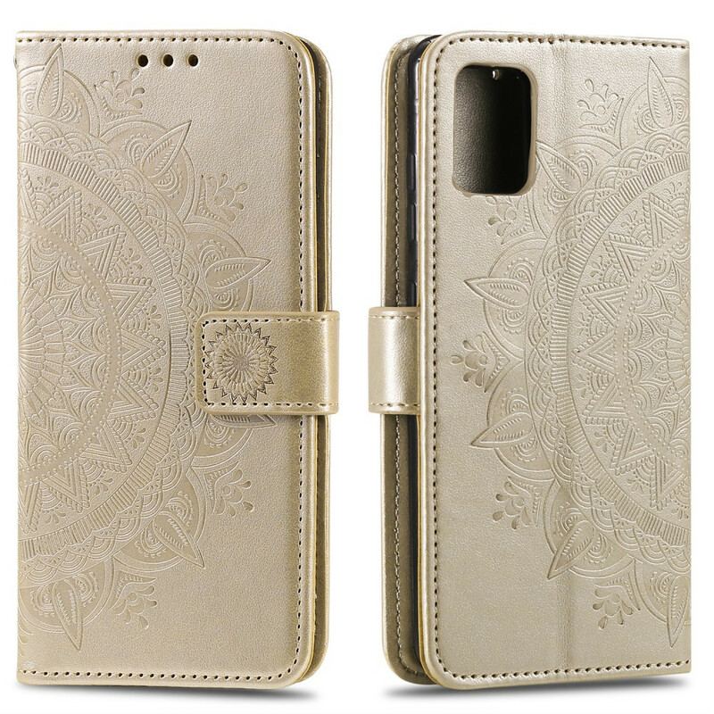 Capa Flip Para Samsung Galaxy A51 Mandala Do Sol