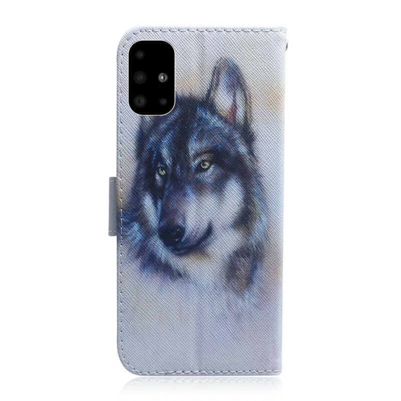 Capa Flip Para Samsung Galaxy A51 Olhar Canino