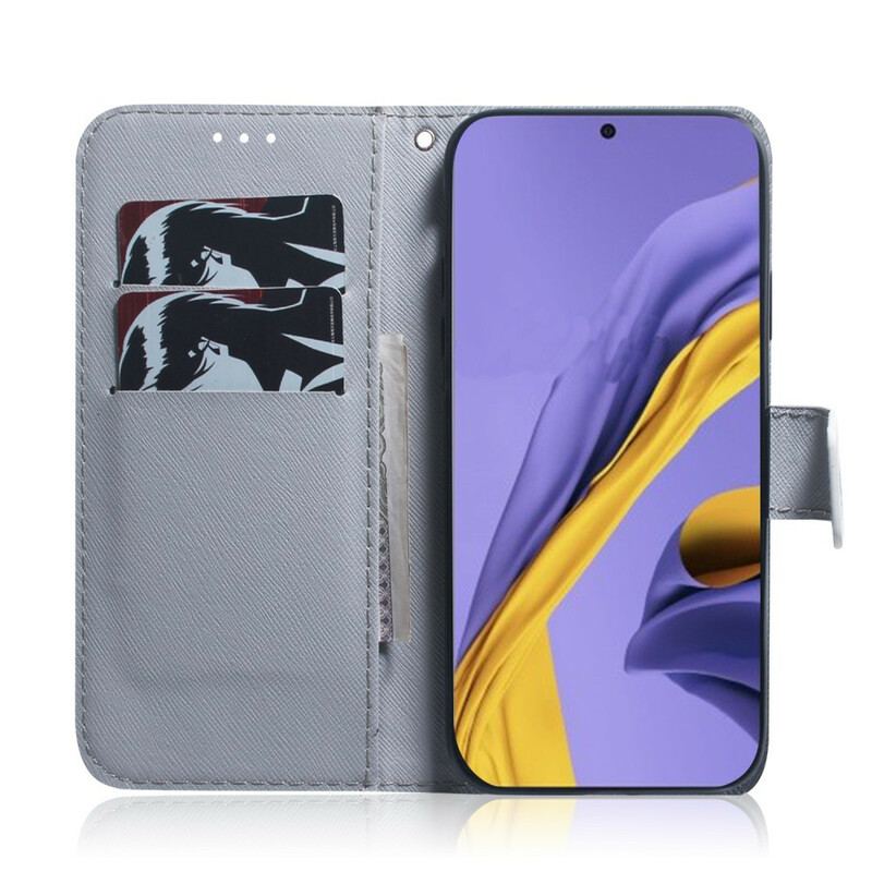 Capa Flip Para Samsung Galaxy A51 Olhar Canino