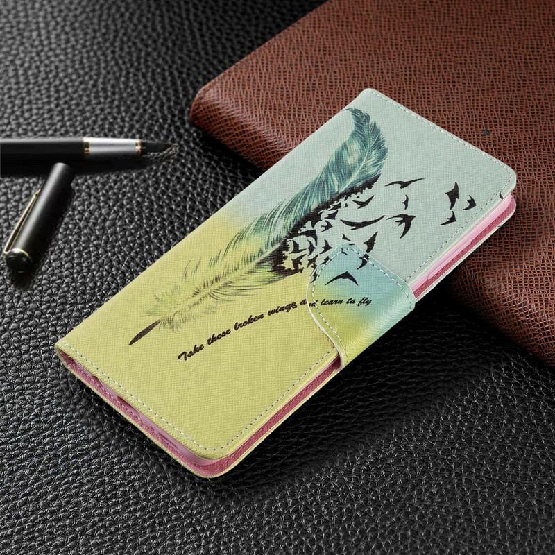 Capa Folio Para Samsung Galaxy A51 Aprender A Voar