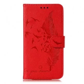 Capa Folio Para Samsung Galaxy A51 Couro Sintético Viva O Seu Sonho