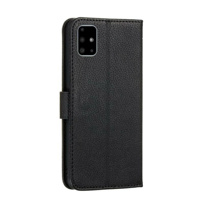 Capa Folio Para Samsung Galaxy A51 Couro Sintético Viva O Seu Sonho