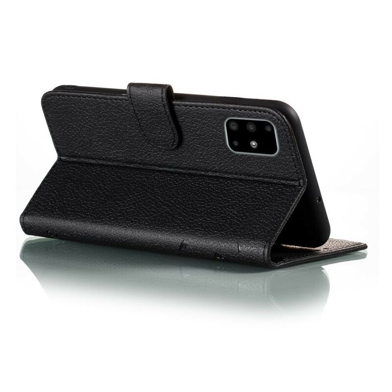 Capa Folio Para Samsung Galaxy A51 Couro Sintético Viva O Seu Sonho