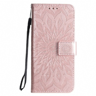 Capa Folio Para Samsung Galaxy A51 Flor Do Sol