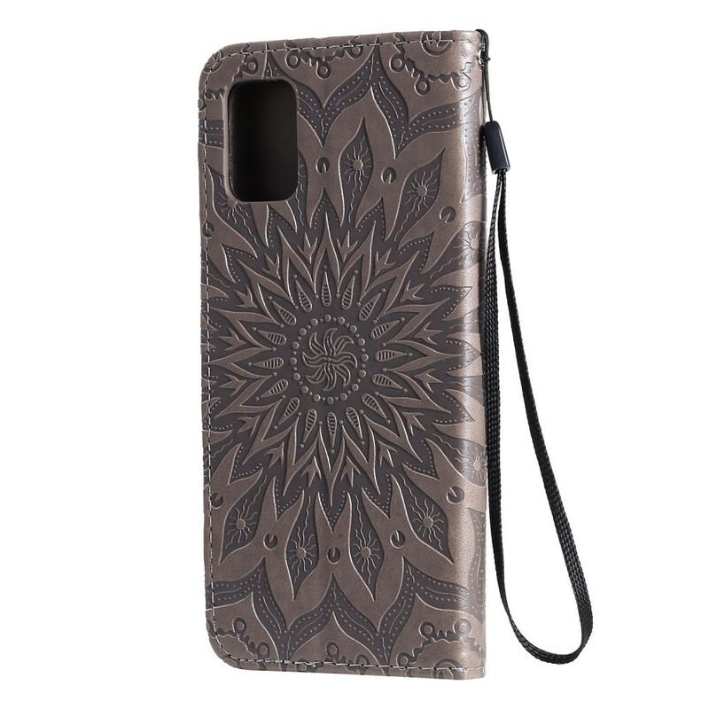 Capa Folio Para Samsung Galaxy A51 Flor Do Sol