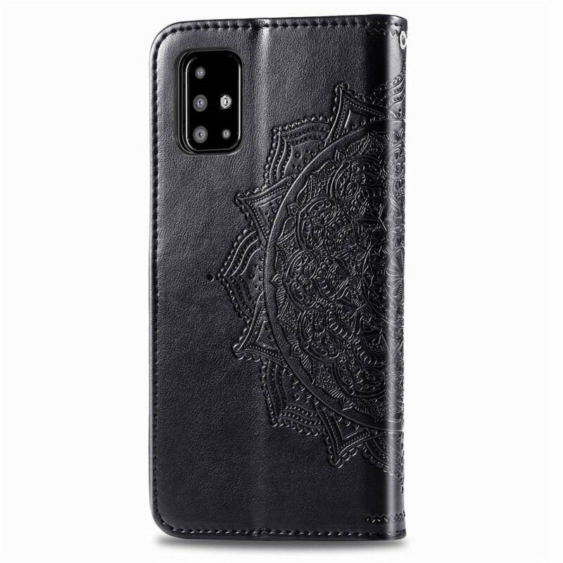 Capa Folio Para Samsung Galaxy A51 Mandala Idade Média