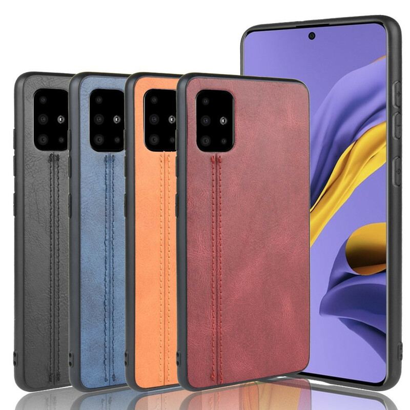 Capa Para Samsung Galaxy A51 Efeito Couro Couture