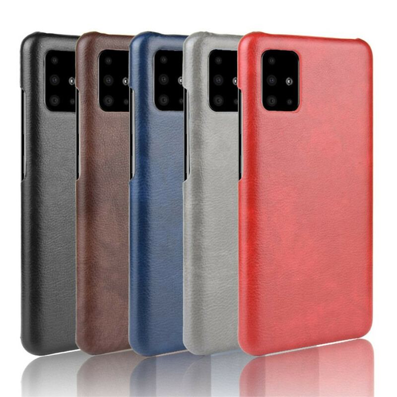 Capa Para Samsung Galaxy A51 Efeito Couro Lichia