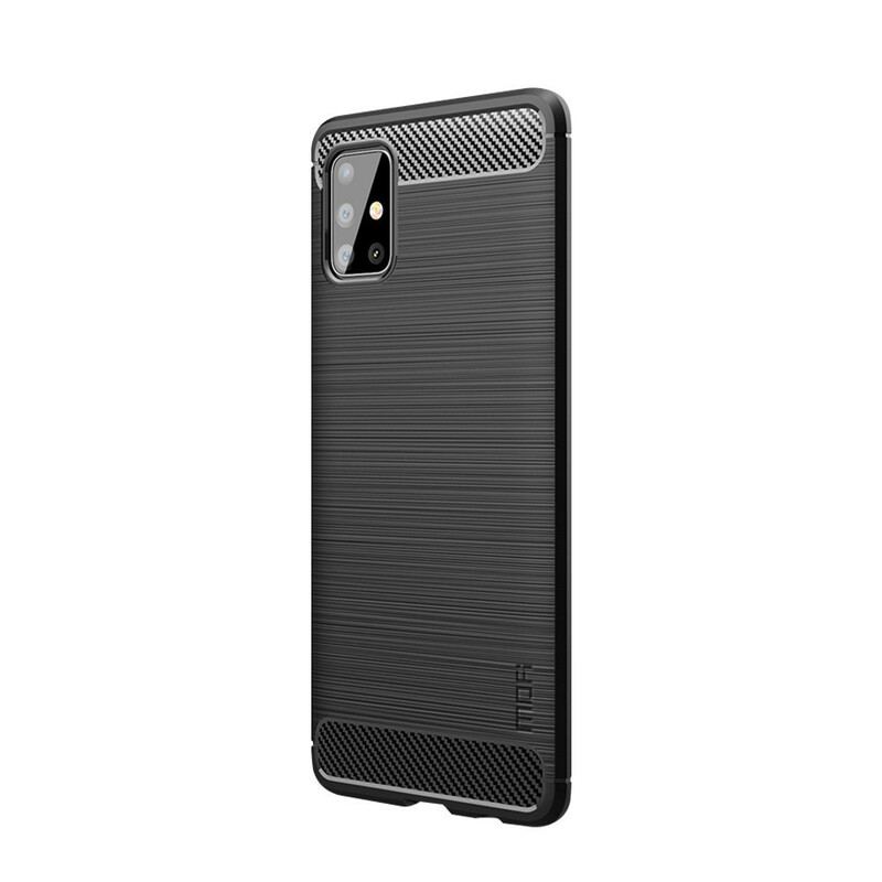 Capa Para Samsung Galaxy A51 Fibra De Carbono Escovada Mofi