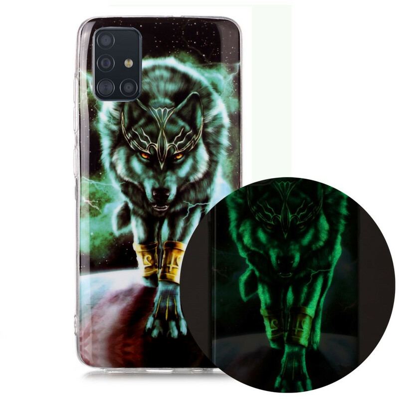 Capa Para Samsung Galaxy A51 Fluorescente Wolf Series