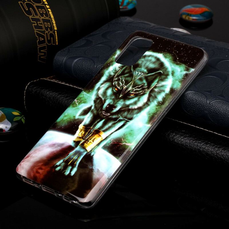 Capa Para Samsung Galaxy A51 Fluorescente Wolf Series