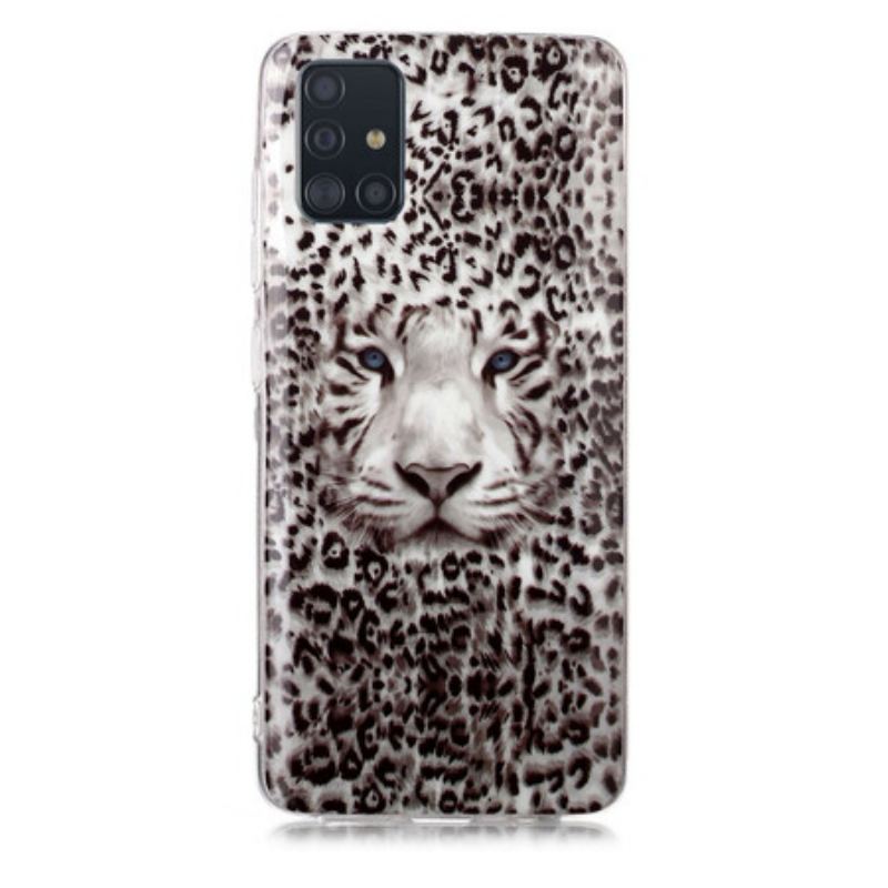 Capa Para Samsung Galaxy A51 Leopardo Fluorescente