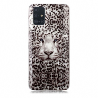 Capa Para Samsung Galaxy A51 Leopardo Fluorescente