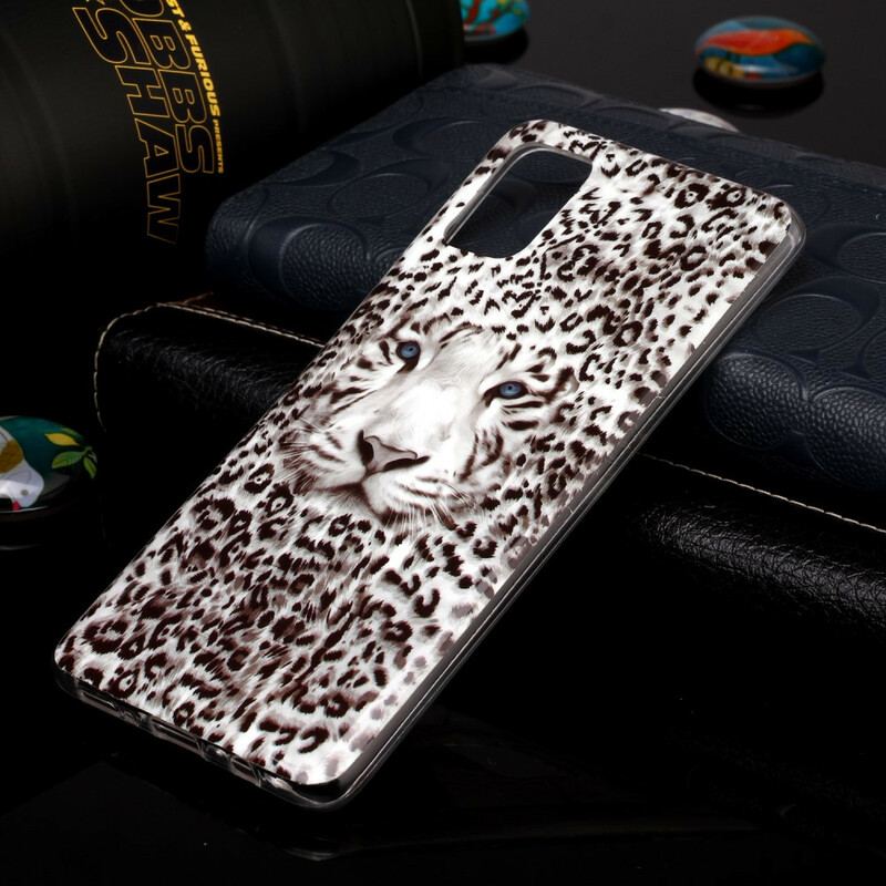 Capa Para Samsung Galaxy A51 Leopardo Fluorescente