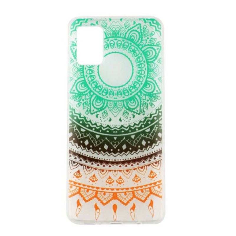 Capa Para Samsung Galaxy A51 Mandala Colorida Escura Sem Costura