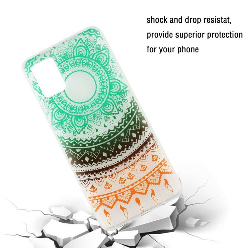 Capa Para Samsung Galaxy A51 Mandala Colorida Escura Sem Costura