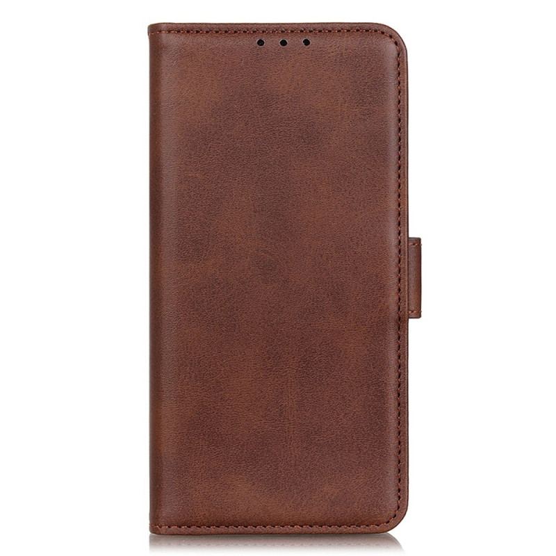 Capa De Celular Para Google Pixel 7A Flip Clássico Couro Rachado