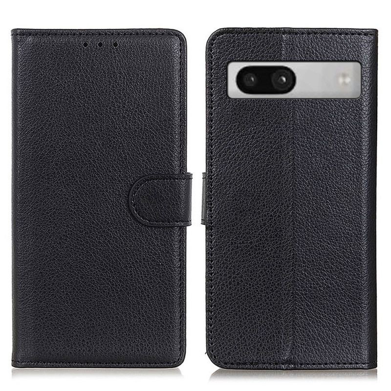 Capa De Couro Para Google Pixel 7A Couro Falso Tradicional