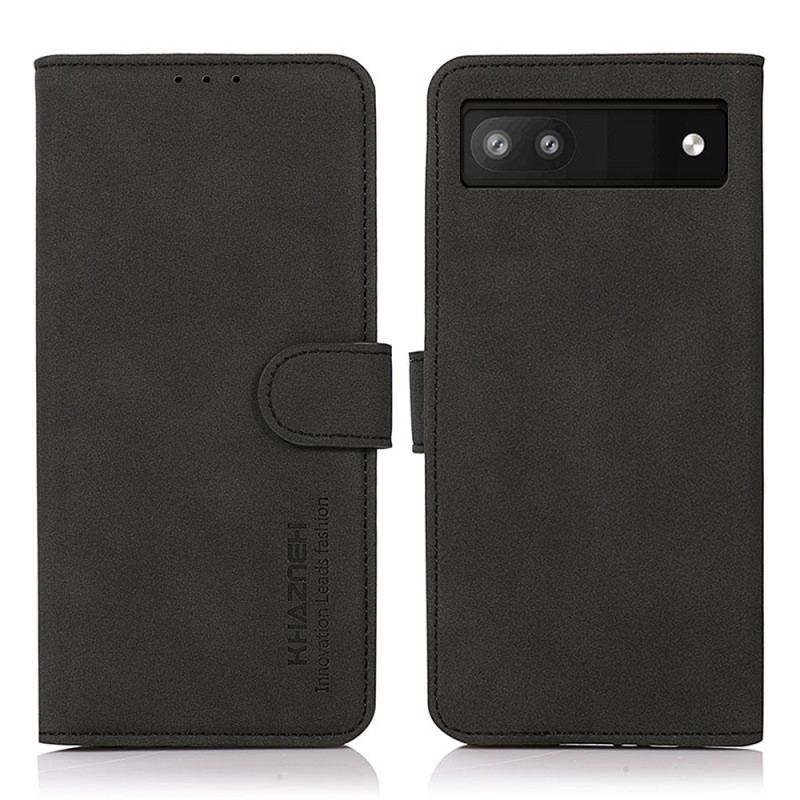 Capa De Couro Para Google Pixel 7A Khazneh