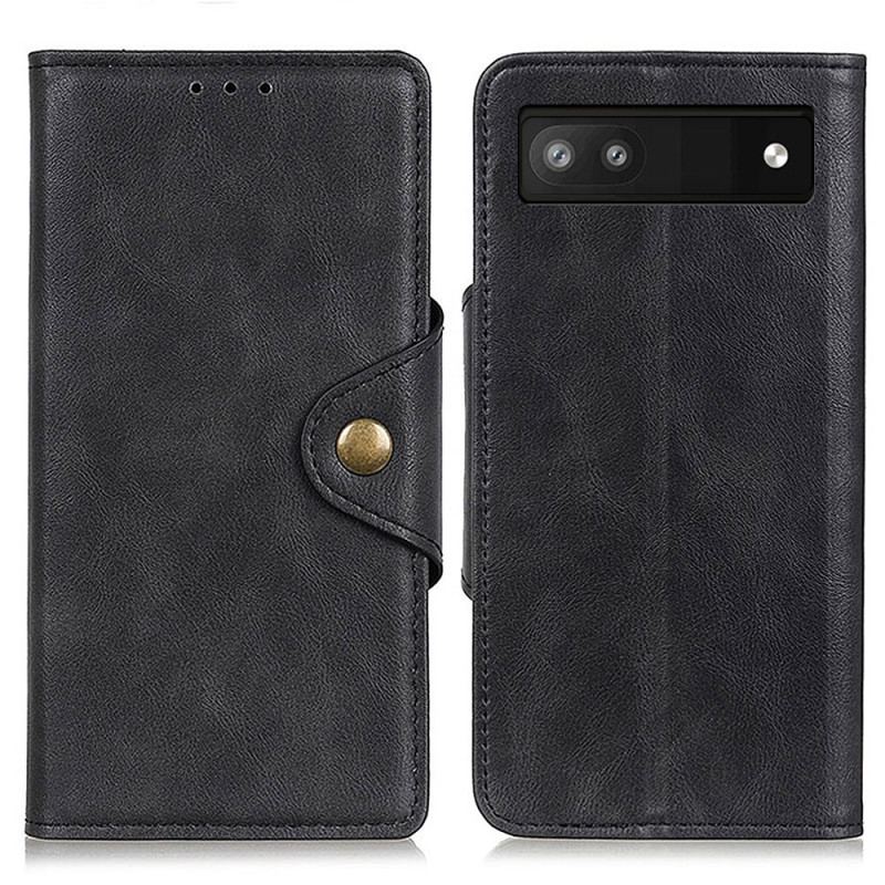 Capa Flip Para Google Pixel 7A Botão Magnético