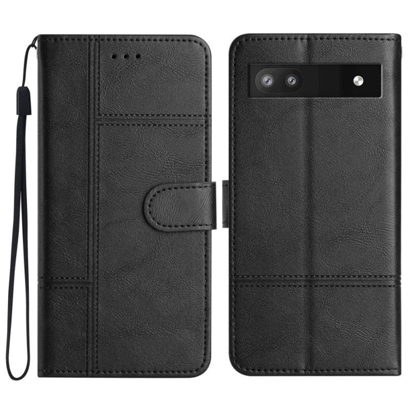 Capa Flip Para Google Pixel 7A De Cordão Negócios Em Cordão