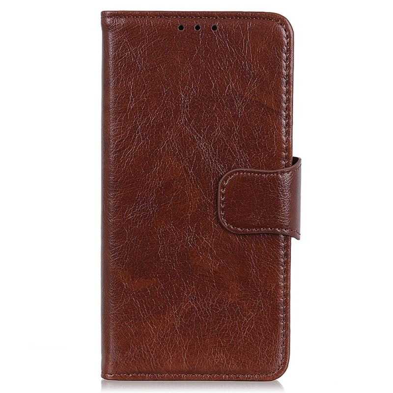 Capa Flip Para Google Pixel 7A Couro Napa Rachado