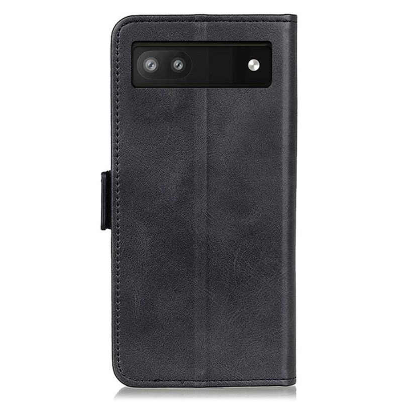 Capa Flip Para Google Pixel 7A Fecho Duplo