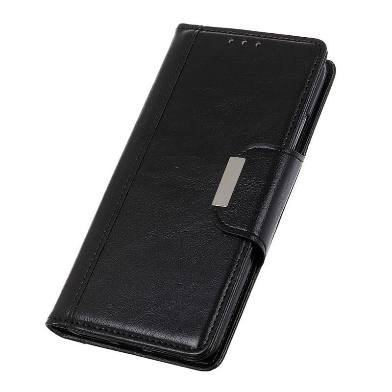 Capa Flip Para Google Pixel 7A Fecho Elegante De Couro Falso