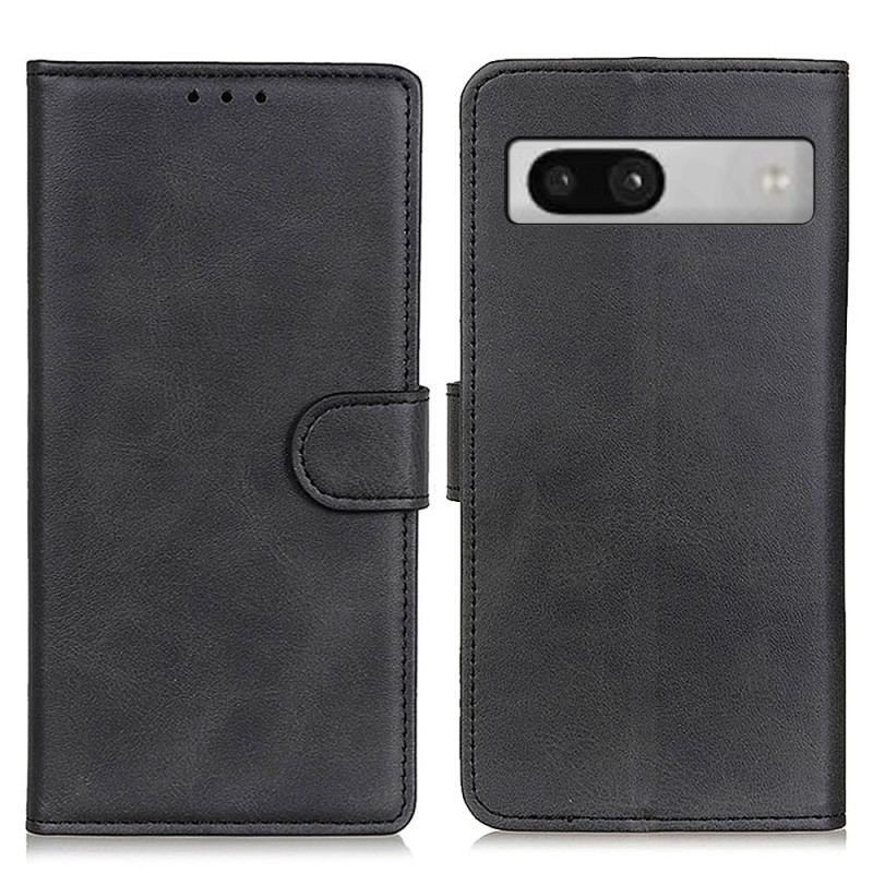 Capa Folio Para Google Pixel 7A Couro Sintético Fosco