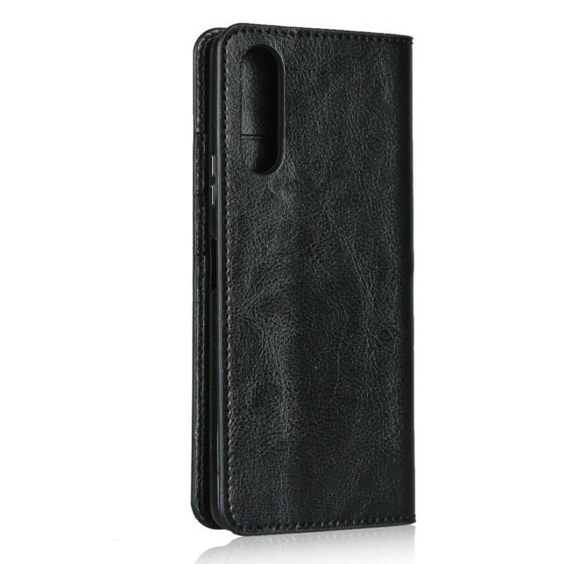 Capa De Celular Para Sony Xperia 10 II Flip Couro Legitimo