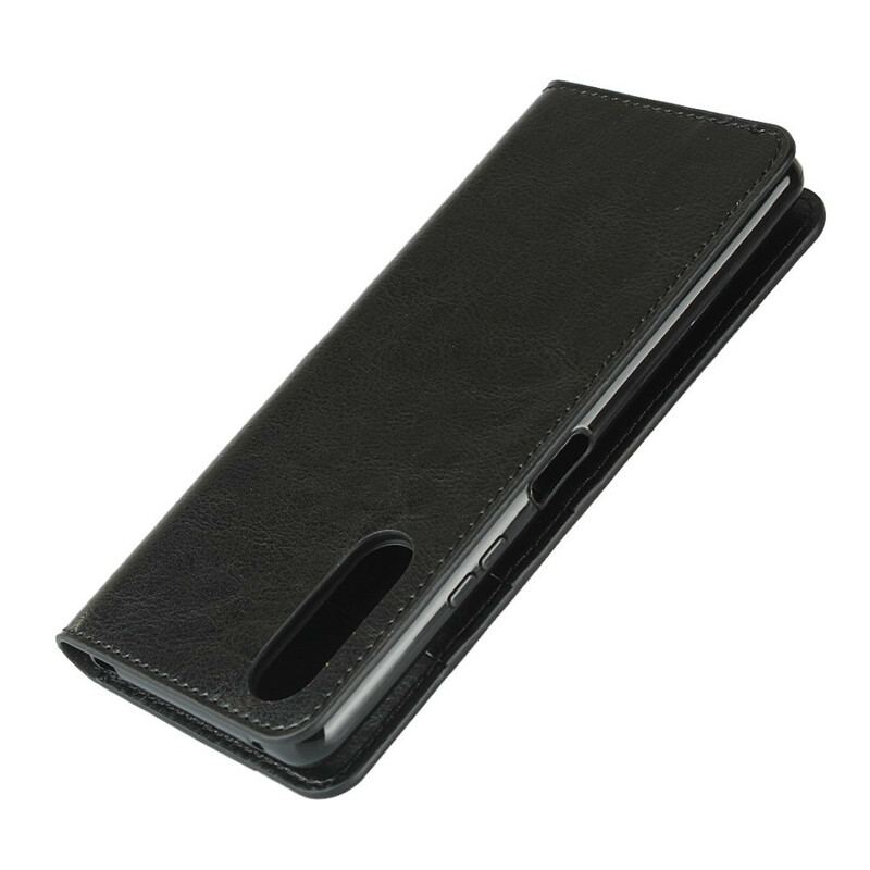 Capa De Celular Para Sony Xperia 10 II Flip Couro Legitimo