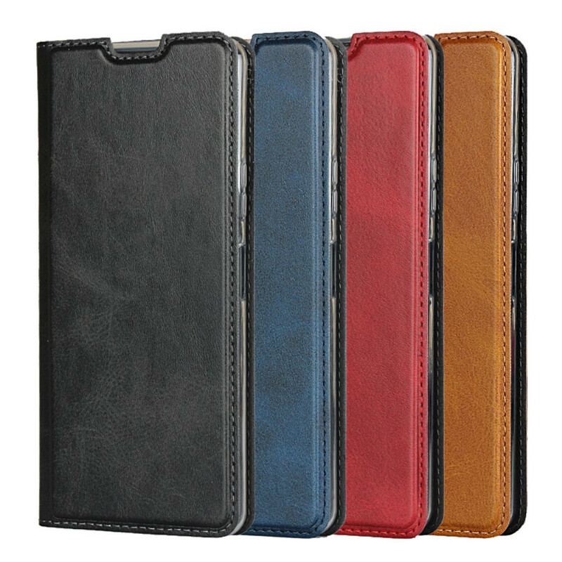 Capa De Celular Para Sony Xperia 10 II Flip Couro Sintético Com Alça