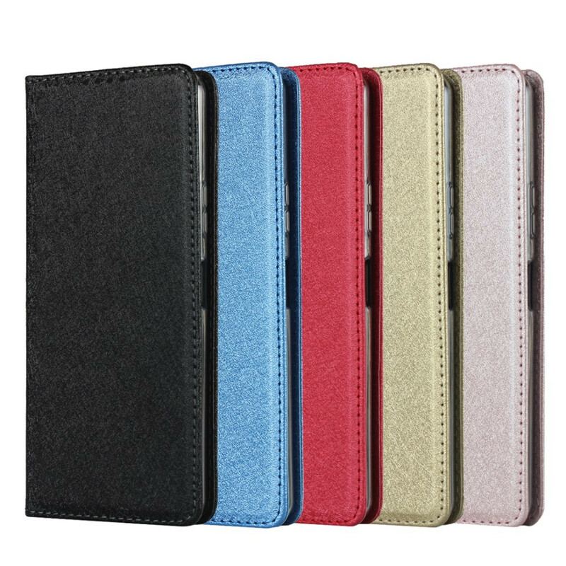 Capa De Celular Para Sony Xperia 10 II Flip Estilo De Couro Macio Com Alça