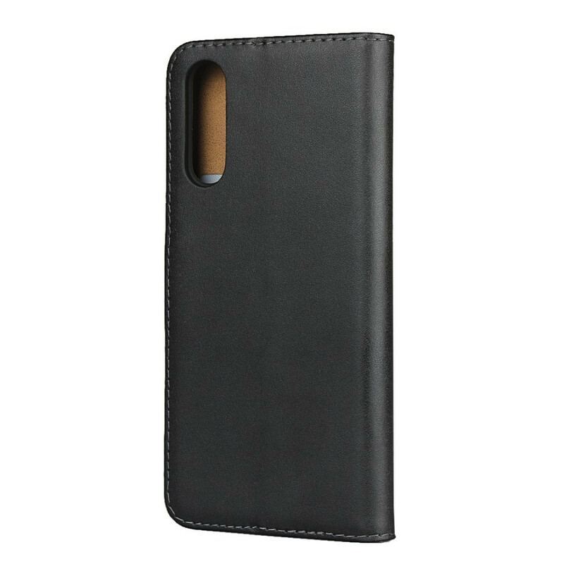 Capa De Couro Para Sony Xperia 10 II Convite De Couro Genuíno