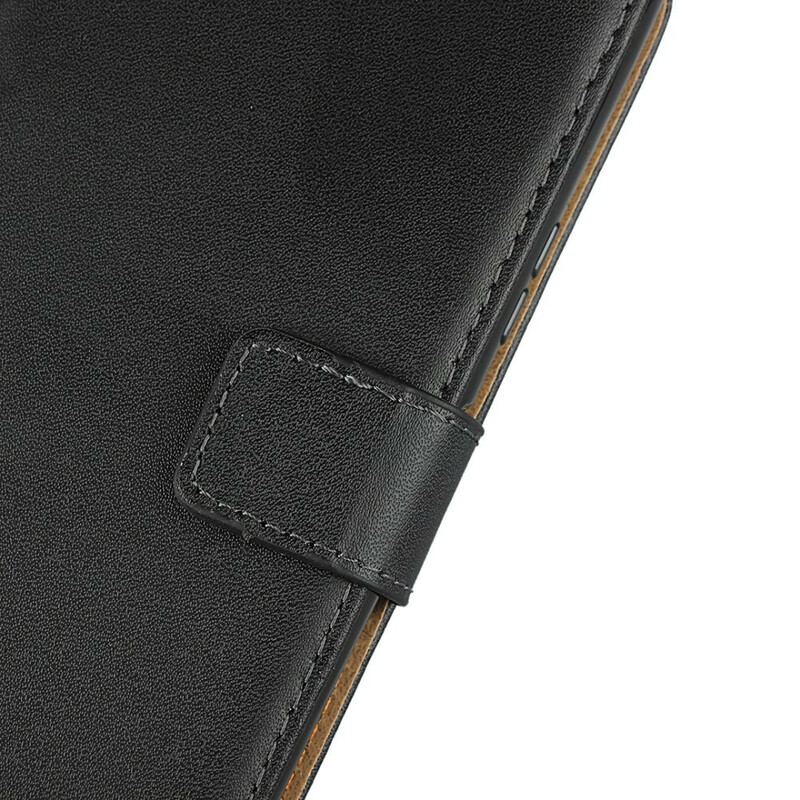 Capa De Couro Para Sony Xperia 10 II Convite De Couro Genuíno