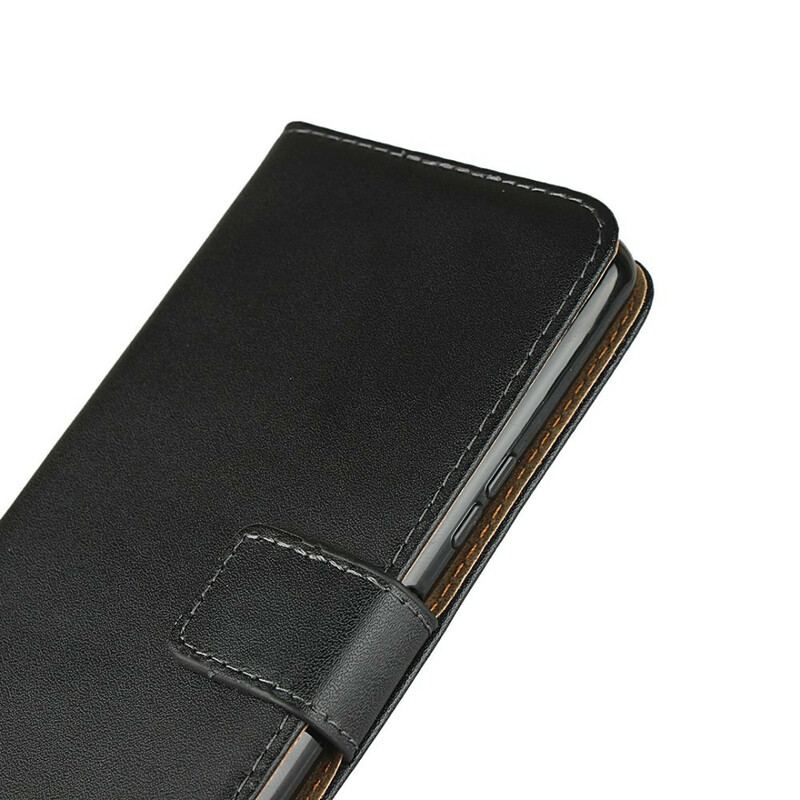 Capa De Couro Para Sony Xperia 10 II Convite De Couro Genuíno