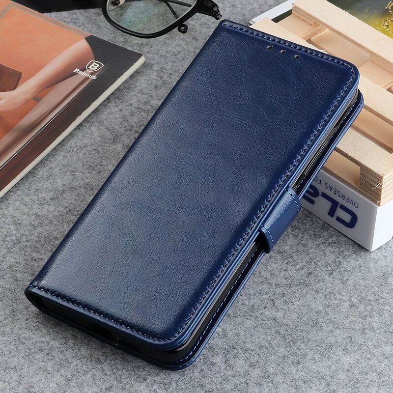 Capa De Couro Para Sony Xperia 10 II Refinamento De Couro Sintético