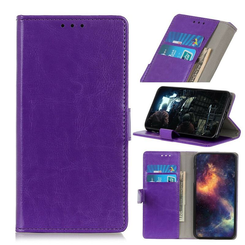 Capa Folio Para Sony Xperia 10 II Efeito Couro Clássico