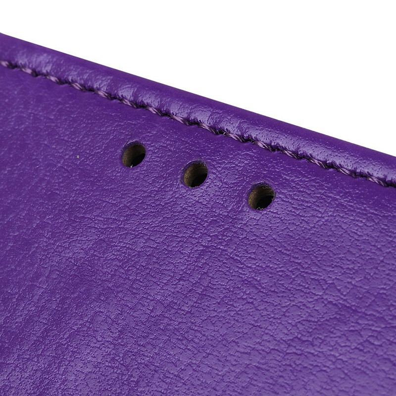 Capa Folio Para Sony Xperia 10 II Efeito Couro Clássico