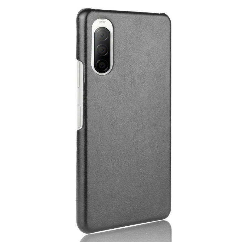 Capa Para Sony Xperia 10 II Efeito Couro Lichia