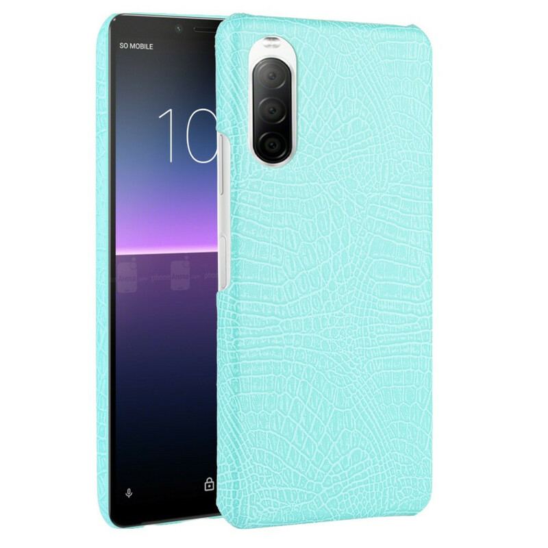 Capa Para Sony Xperia 10 II Efeito Pele De Crocodilo