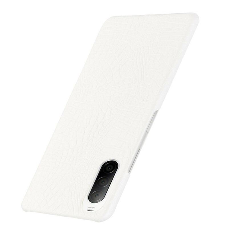 Capa Para Sony Xperia 10 II Efeito Pele De Crocodilo